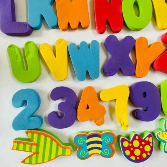 Foam Letters Numbers Flowers Butterfly Cactus Alphabet Kids Learning Educational - Picture 7 of 9